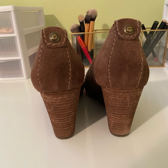Calvin Klein Jeans suede wedges, gently used - Picture 4 of 5